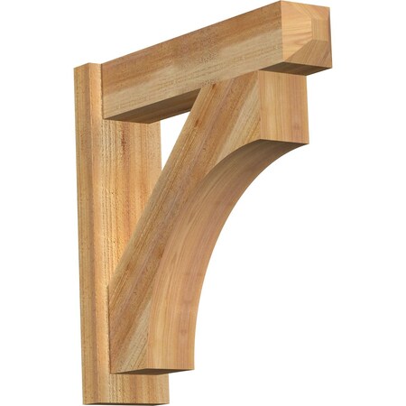 Ekena Millwork Westlake Rough Sawn Craftsman Outlooker, Western Red Cedar, 6"W x 24"D x 24"H OUT06X24X24WTL04RWR